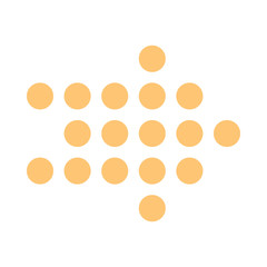 Arrow icon digital sign direction pictogram pointer button flat