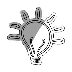 Bulb light energy icon vector illustration graphic design