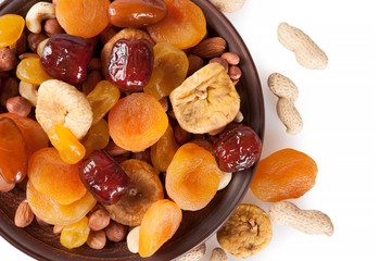Plate with fruits