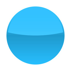 Blue glossy button blank round icon circle empty shape © feelisgood
