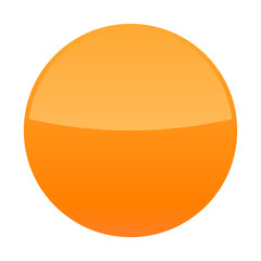 Orange glossy button blank round icon circle empty shape © feelisgood