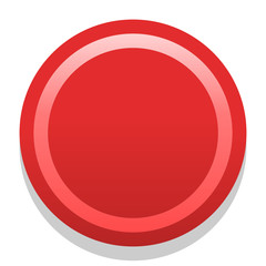 3D red blank icon in flat style