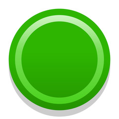 3D green blank icon in flat style