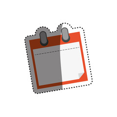 isolated note paper icon vector illustration graphic design