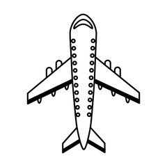 airplane fly isolated icon vector illustration design