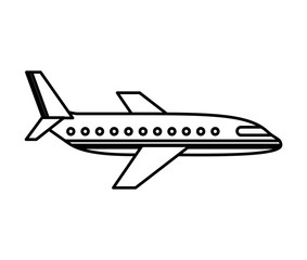 airplane fly isolated icon vector illustration design