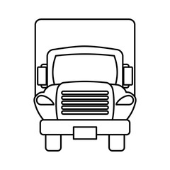 truck delivery vehicle icon vector illustration design