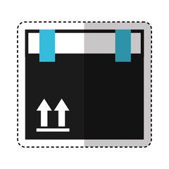 carton box packing icon vector illustration design