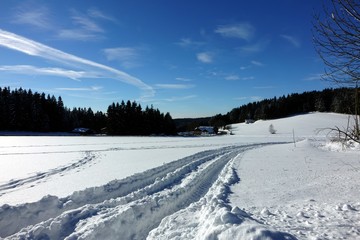 winterlandschaften im bayerischen wald - sankt englmar