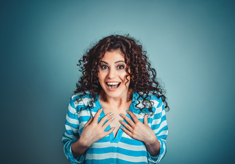 Obraz premium Excited woman