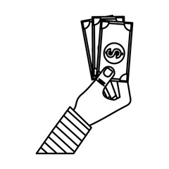 Money cash billet icon vector illustration graphic design