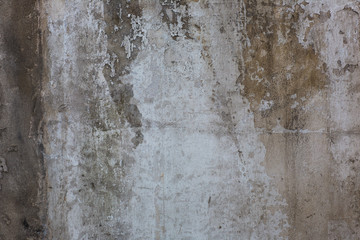 texture of the old blank walls, peeling paint, rough plaster, abstract background and a banner copy space