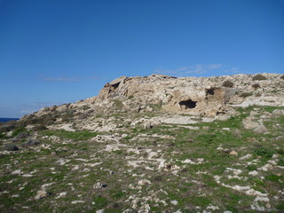 beaurifull rugged rocky coast of karpasia peninsula