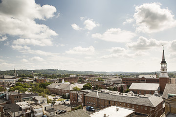 Downtown York, PA photographed from the Historic Yorktown Hotel.
