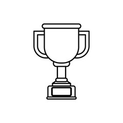 Championship trophy cup icon vector illustration graphic design