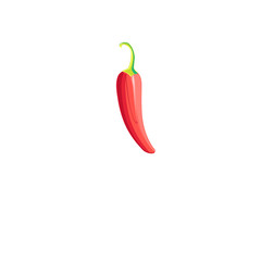 Vector Delicious red hot pepper