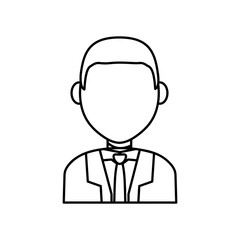 Business executive profile icon vector illustration graphic design