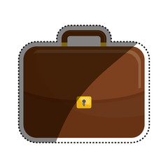 Isolated business briefcase icon vector illustration graphic design