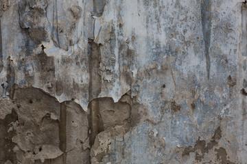 texture of the old blank walls, peeling paint, rough plaster, abstract background and a banner copy space