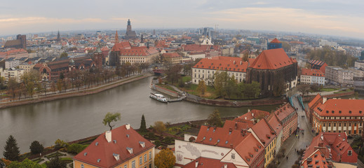 Panorama miasta Wrocław 