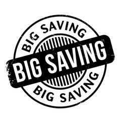 Big Saving rubber stamp