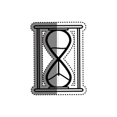 Hourglass antique clock icon vector illustration graphic design