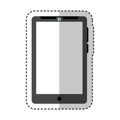 smartphone technology line icon vector illustration design