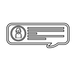 speech bubble blog icon vector illustration design