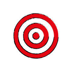 Round target dartboard icon vector illustration graphic design