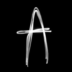 Alphabet written with lamp. Letter A