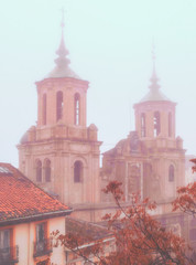 Amanecer nublado, vista desde la ventana del Hotel donde me alojaba