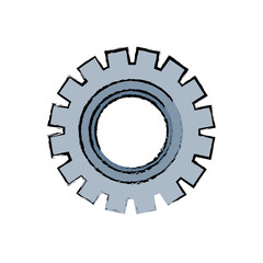 Gear machinery piece icon vector illustration graphic design