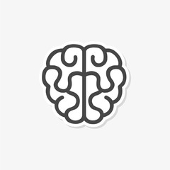 Human brain icon - vector Illustration