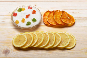 sugar with colorful jelly