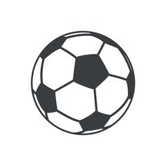 Fototapeta premium football soccer ball sport element icon vector illustration eps 10
