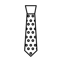 elegant tie isolated icon vector illustration design