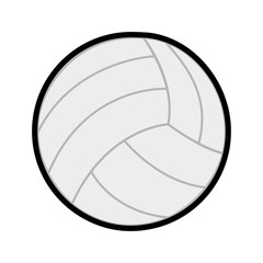 ball volleyball sport icon line vector illustration eps 10