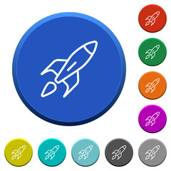 Launched rocket beveled buttons