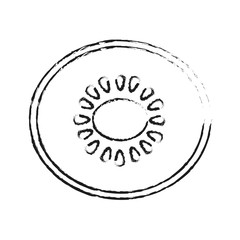 Kiwi fruit icon over white background. vector illustration