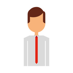 businessman character isolated icon vector illustration design