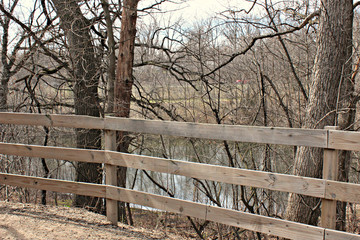 Fence by the lake