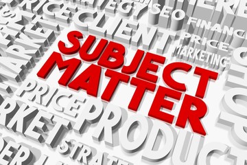 Subject matter concept