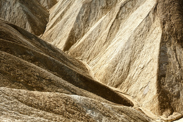 Graphical detail at Zabriskie Point at Death Valley, CA