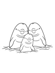 Family, child, baby, young, 2, friends, couple, couple, love, love, holding, water, dolphin, swimming, cute, cute