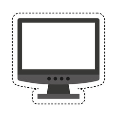 computer desktop isolated icon vector illustration design