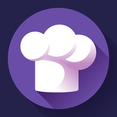 Pure white restaurant chef hat