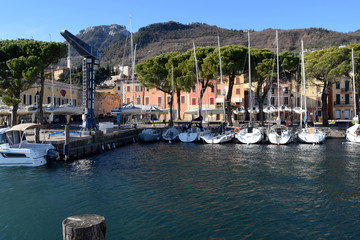 The small port of Bogliaco on Lake Garda - Italy