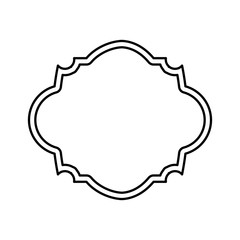 elegant frame isolated icon vector illustration design