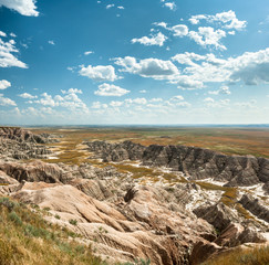 Big Sky above Badlands Nat'l Park Homestead Overlook, SD