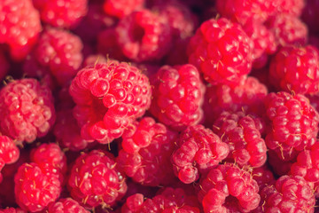 Ripe sweet raspberry texture